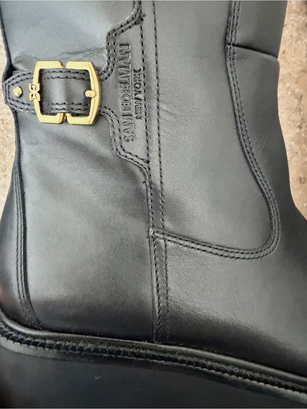 EUC Sam Edelman Black Leather Elayna Knee High Boot - Picture 8 of 13